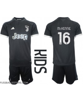 Günstige Juventus Weston McKennie #16 3rd trikot Kinder 2023-24 Kurzarm (+ Kurze Hosen)